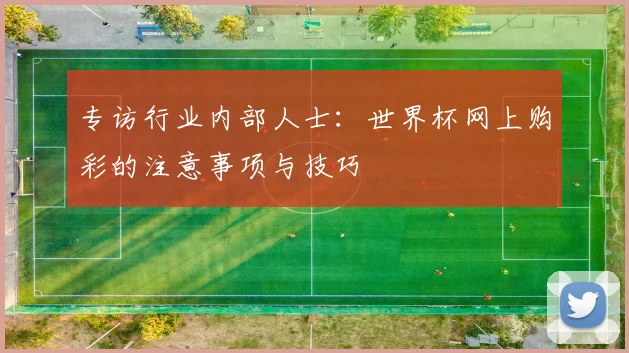 专访行业内部人士：世界杯网上购彩的注意事项与技巧