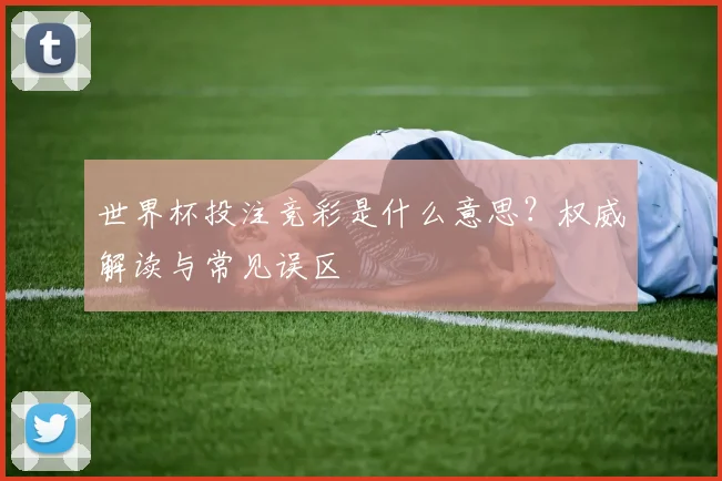 世界杯投注竞彩是什么意思？权威解读与常见误区
