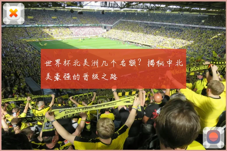 世界杯北美洲几个名额?揭秘中北美豪强的晋级之路