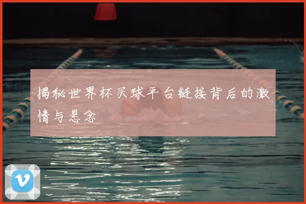 揭秘世界杯买球平台链接背后的激情与悬念